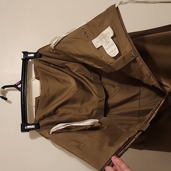 OLIVE GREEN SZ 16 FORMAL GOWN, STRAPLESS - Picture 6 of 8